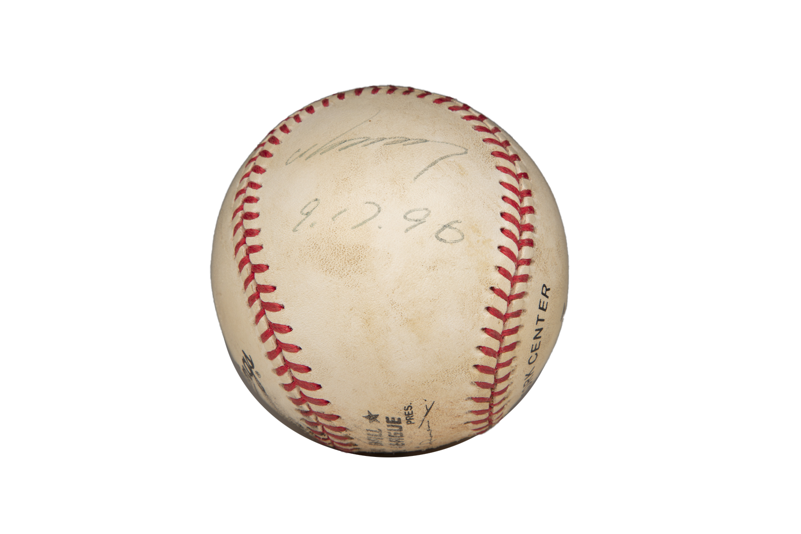 Baseball from Nomo's 1996 no-hitter